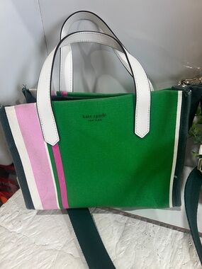 kate spade Kitt Stripe Medium Satchel